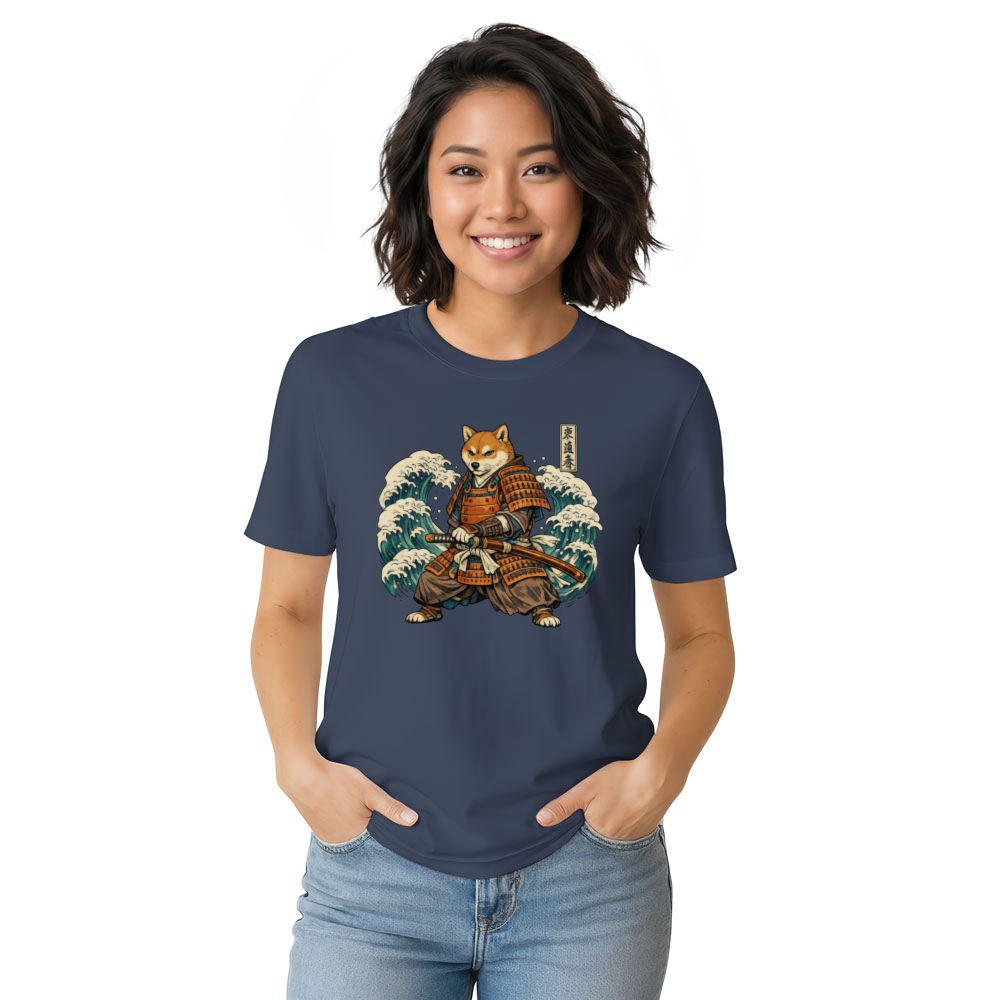 Shiba Samurai Ukiyo-e T-Shirt - Ukiyo-e And Canine Culture Fans