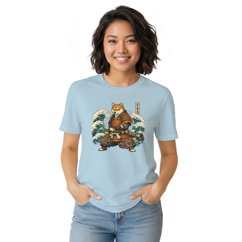 Shiba Samurai Ukiyo-e T-Shirt - Ukiyo-e And Canine Culture Fans
