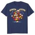 Whimsical Clumsy Kitten in a Snow Ballet Scene T-Shirt
