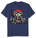 Shiba Samurai Sumi-e T-Shirt - Pet Lovers And Japanese Art Fans