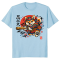 Shiba Samurai Graphic T-Shirt - Gift for Anime and Dog Lovers