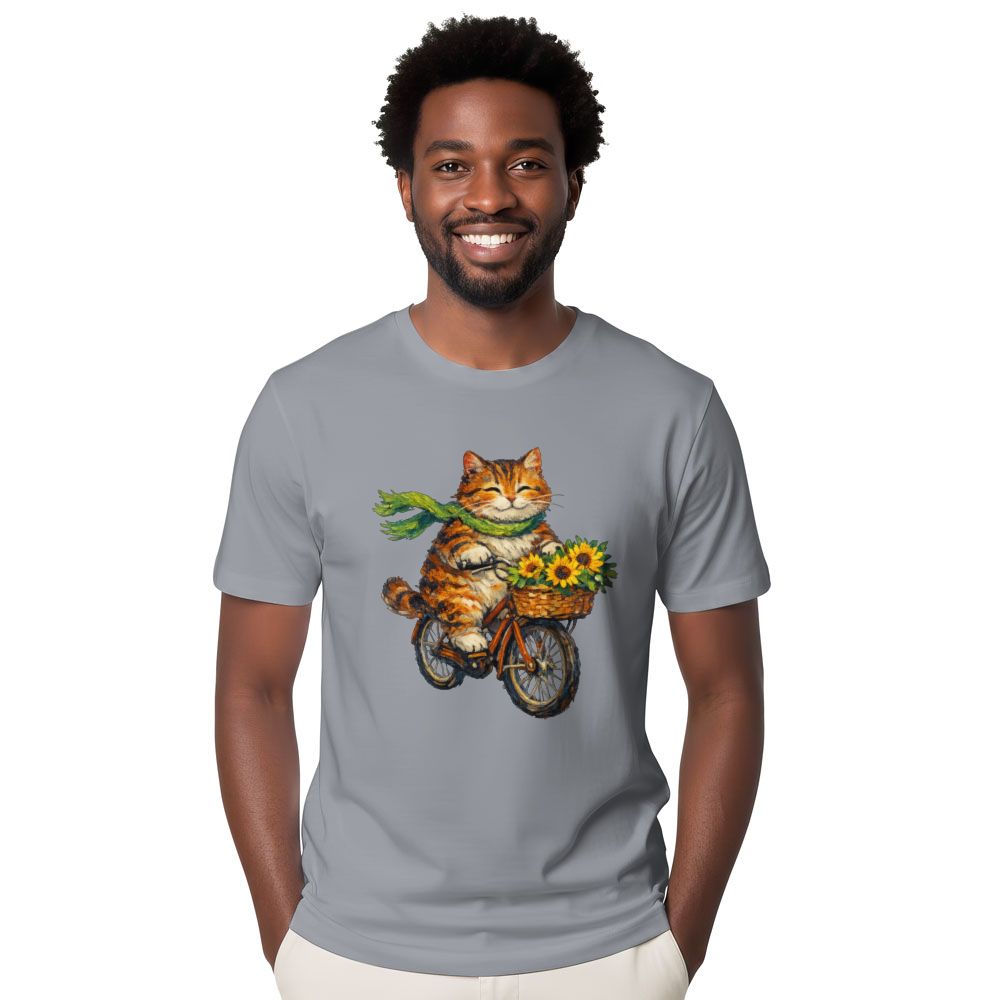 A Tabby Cat Post-Impressionist Starry Ride T-Shirt - Animal Lovers And Art Enthusiasts