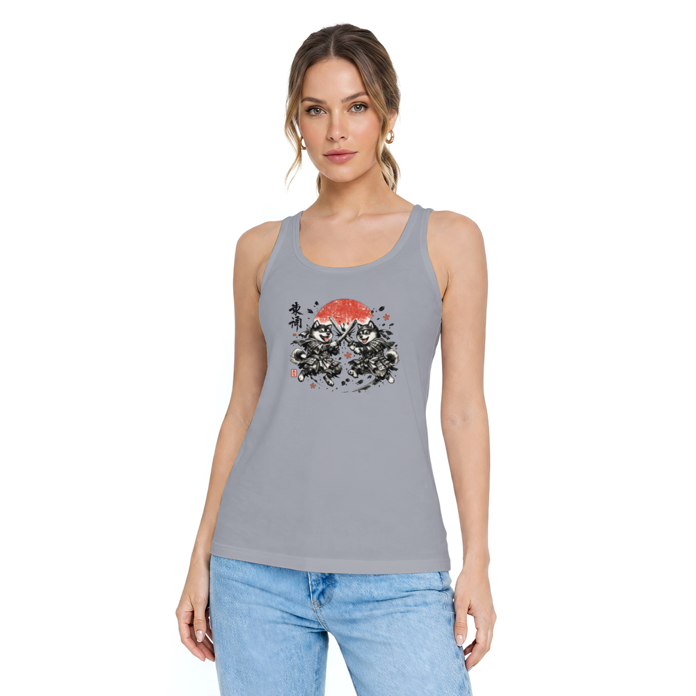 Shiba Samurai Tanktop - Dog Lovers And Fans Of Japanese Culture
