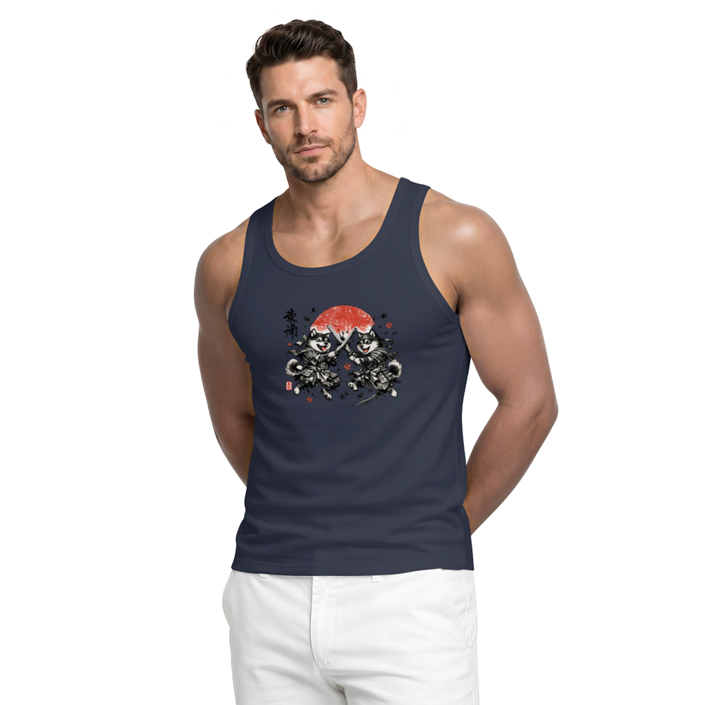 Shiba Samurai Tanktop - Dog Lovers And Fans Of Japanese Culture