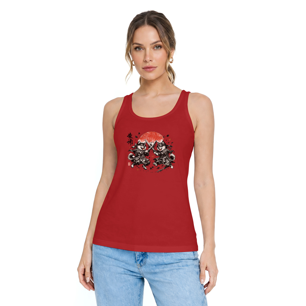 Shiba Samurai Tanktop - Dog Lovers And Fans Of Japanese Culture