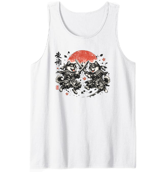 Shiba Samurai Tanktop - Dog Lovers And Fans Of Japanese Culture