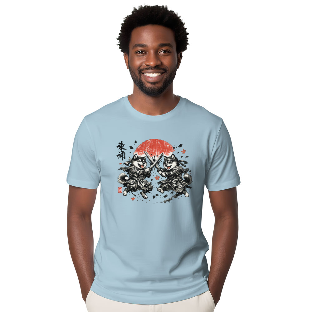 Shiba Samurai T-Shirt - Dog Lovers And Fans Of Japanese Culture