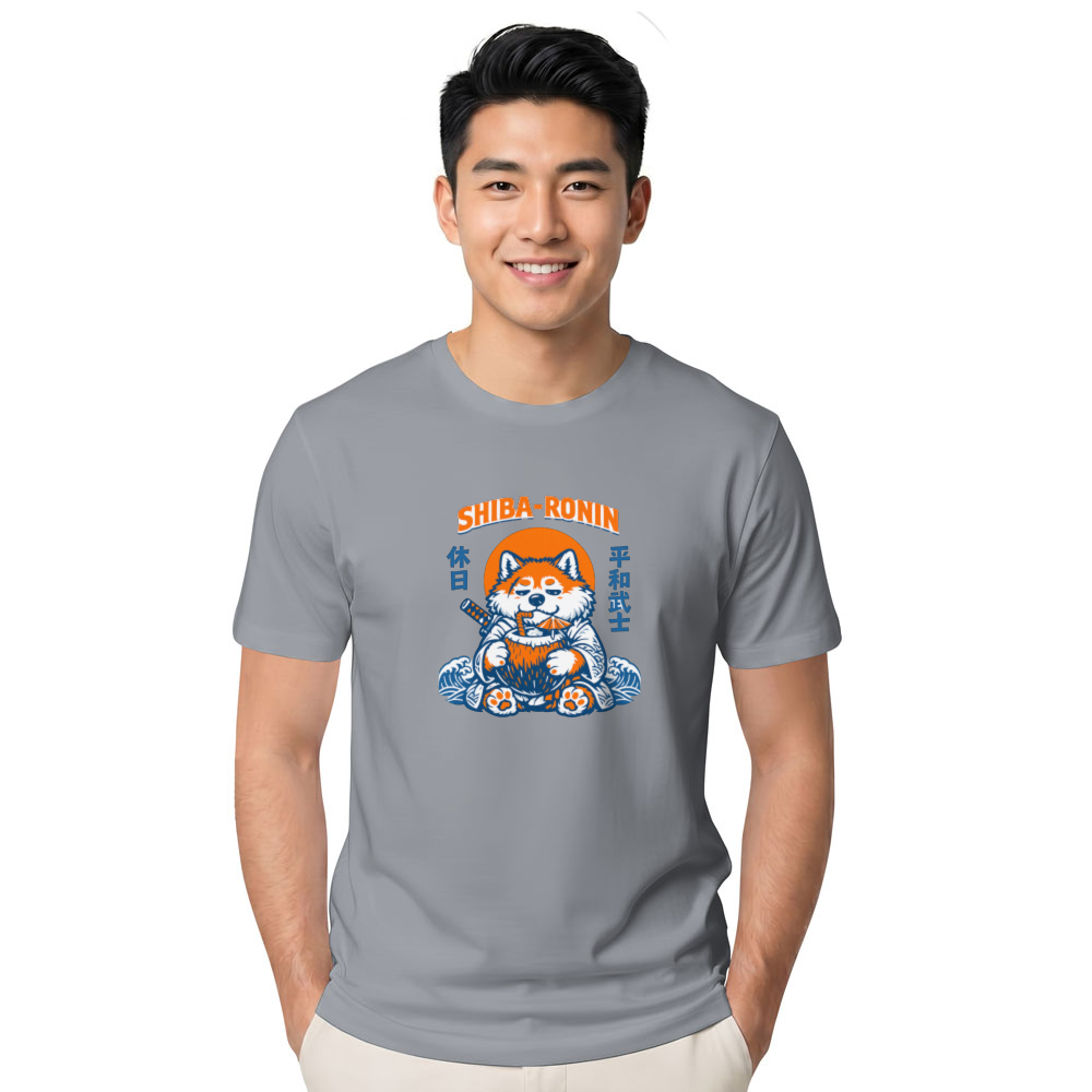 Fluffy Shiba Samurai T-Shirt - Gift for Shiba Inu Fans