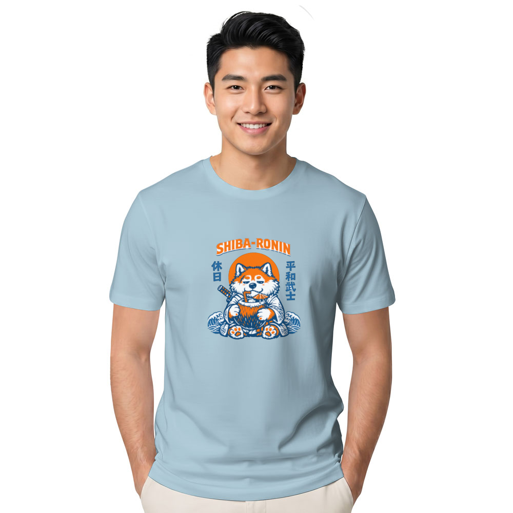 Fluffy Shiba Samurai T-Shirt - Gift for Shiba Inu Fans