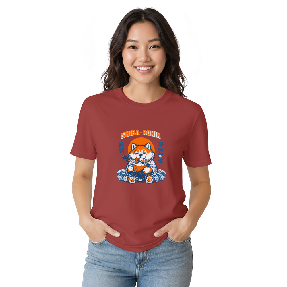 Fluffy Shiba Samurai T-Shirt - Gift for Shiba Inu Fans