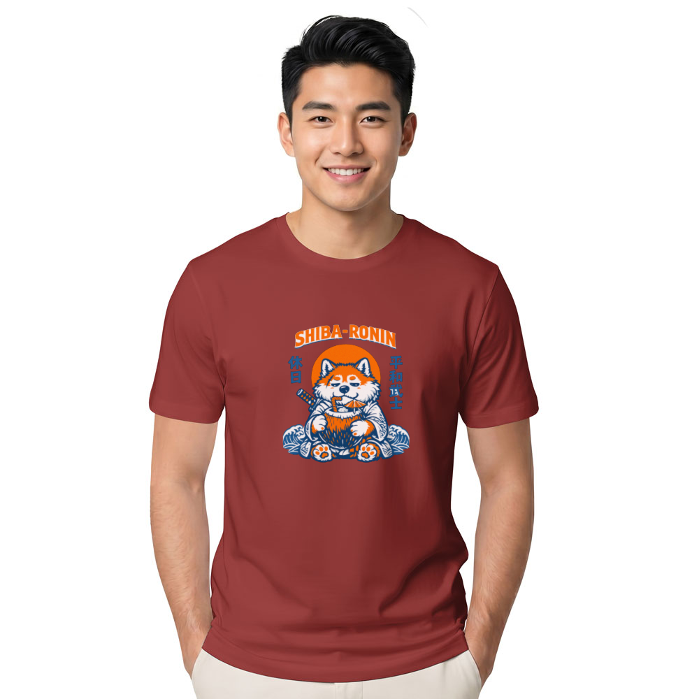Fluffy Shiba Samurai T-Shirt - Gift for Shiba Inu Fans