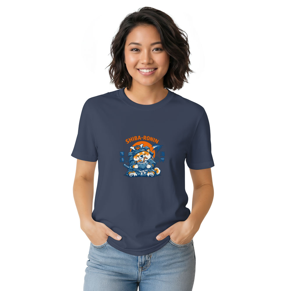 Vintage Shiba Ronin Taking a Day Off at the Beach Graphic T-Shirt