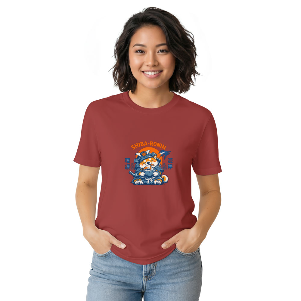 Lazy Shiba Samurai T-Shirt - Gift for Shiba Inu and Japanese Pop Culture Fans