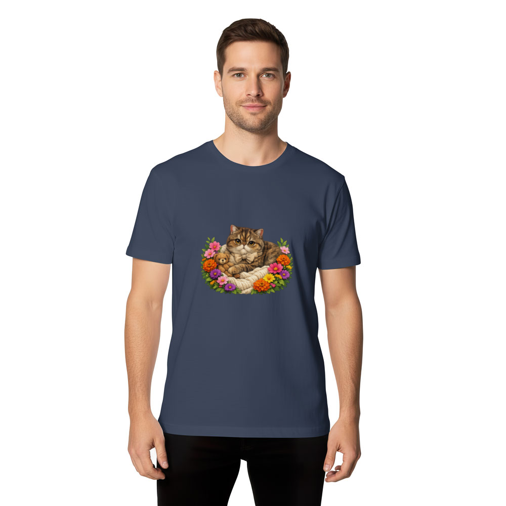 Exotic Shorthair Cat T-Shirt - Cozy Cottagecore Gift for Cat Lovers