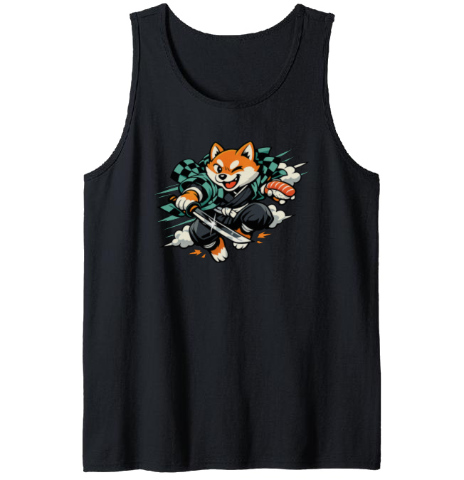 Shiba Samurai Sneak Attack Tanktop - Anime Convention Outfit