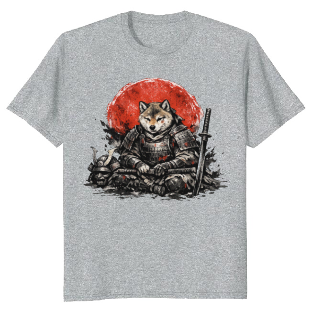 Shiba Samurai T-Shirt - Shiba Inu And Samurai Enthusiasts