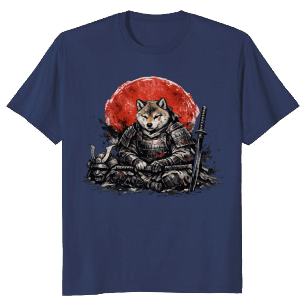 Shiba Samurai T-Shirt - Shiba Inu And Samurai Enthusiasts