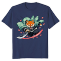 Shiba Samurai T-Shirt - Retro Anime Streetwear & Convention Wear