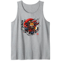 Shiba Samurai Unisex Tank Top - Gift for Anime and Shiba Inu Fans