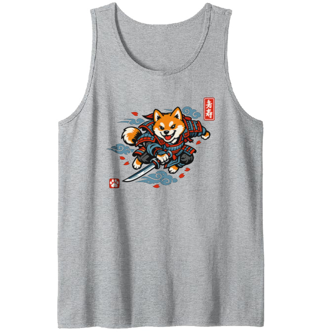 Shiba Samurai Tanktop - Fans Of Playful Japanese Art