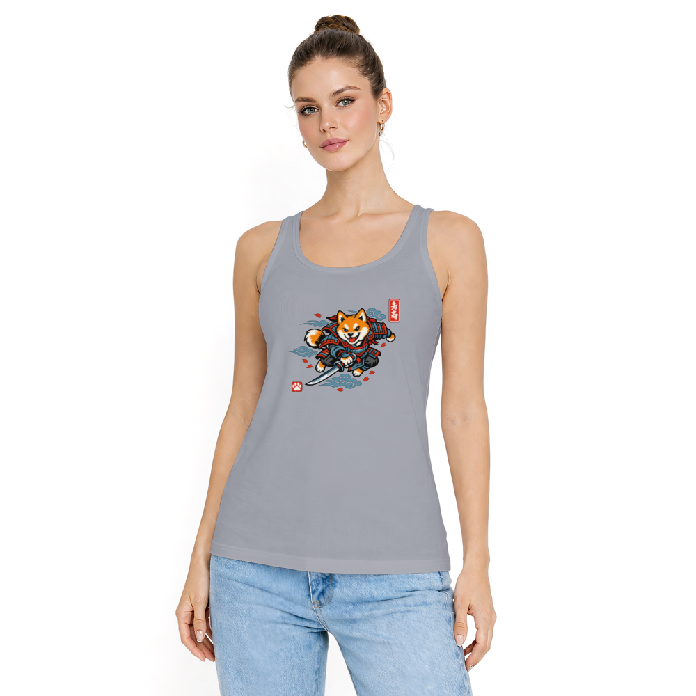 Shiba Samurai Tanktop - Fans Of Playful Japanese Art