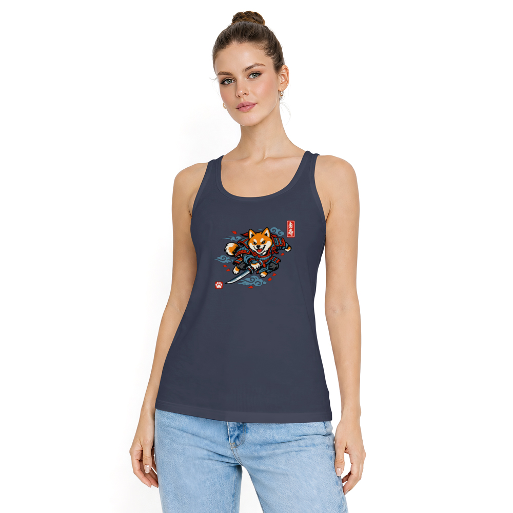 Shiba Samurai Tanktop - Fans Of Playful Japanese Art