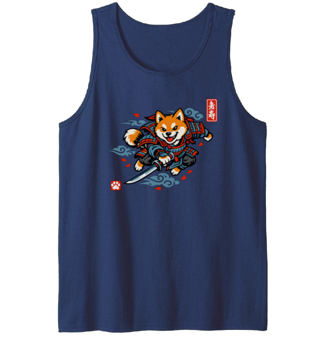 Shiba Samurai Tanktop - Fans Of Playful Japanese Art