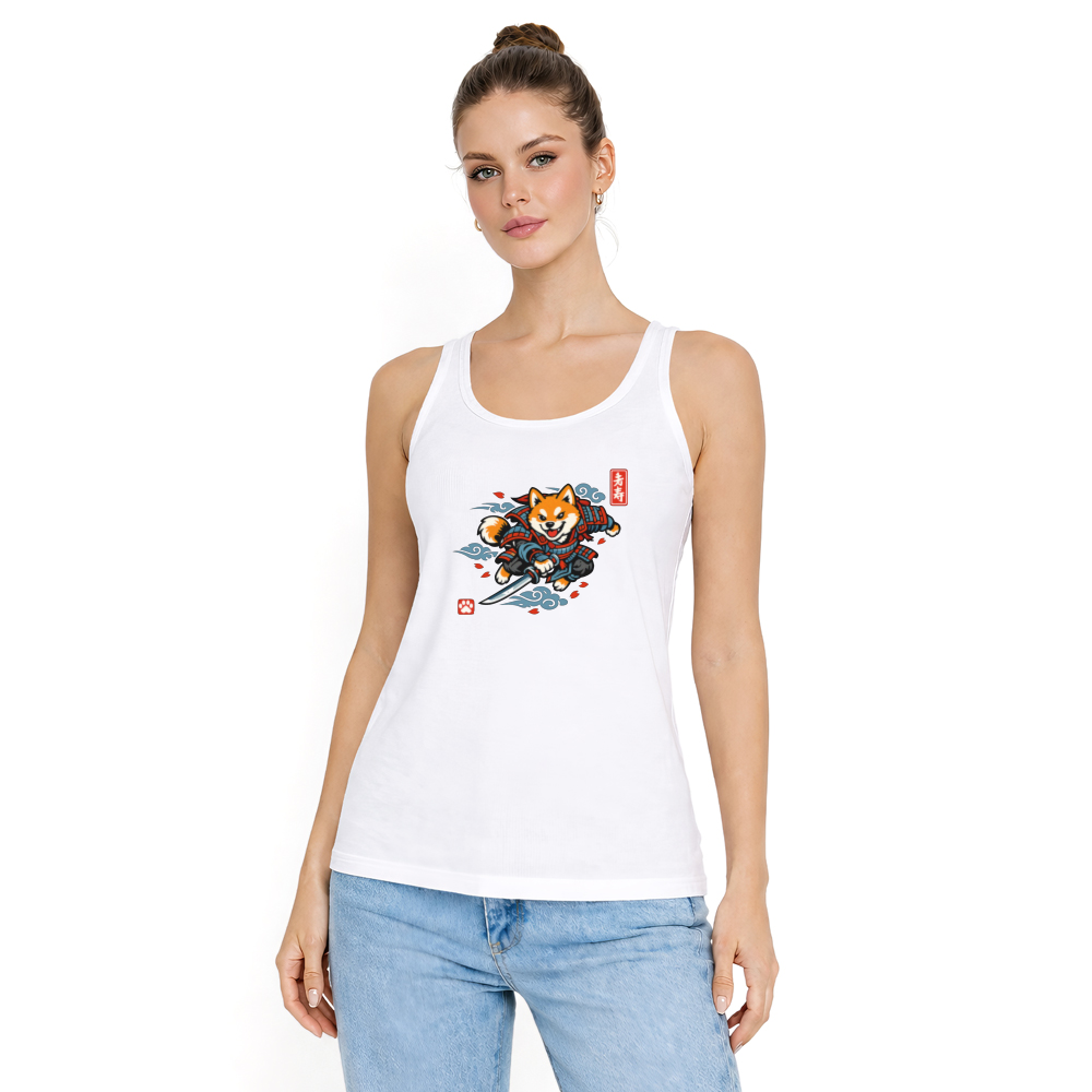 Shiba Samurai Tanktop - Fans Of Playful Japanese Art