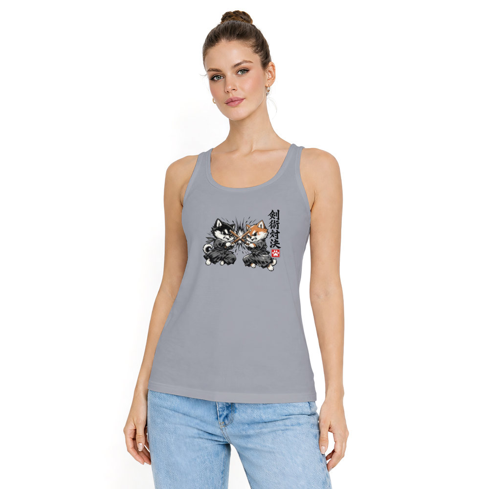 Shiba Samurai Tanktop - Streetwear For Anime Fans