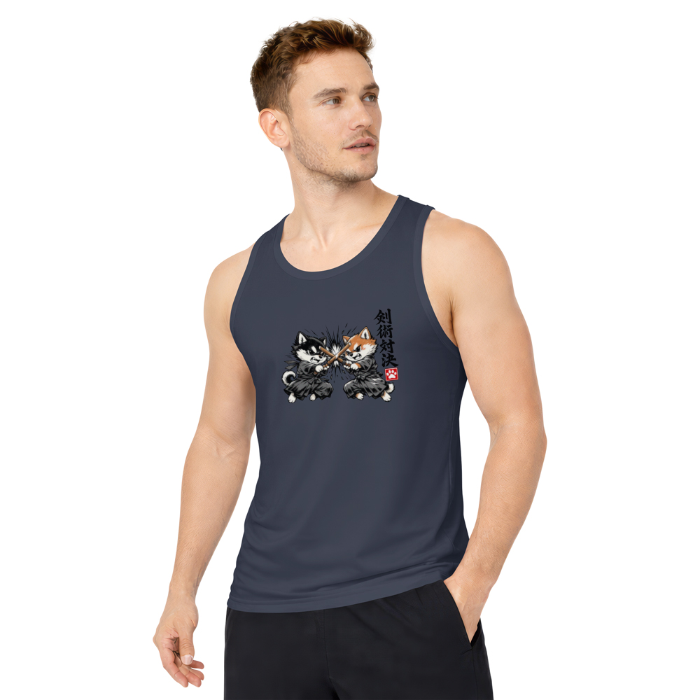 Shiba Samurai Tanktop - Streetwear For Anime Fans