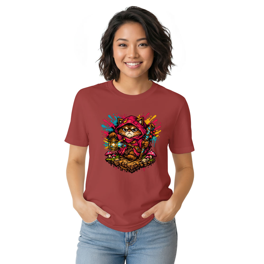 Grumpy Cat Hermit Neon Cottagecore T-Shirt - Cottagecore Streetwear