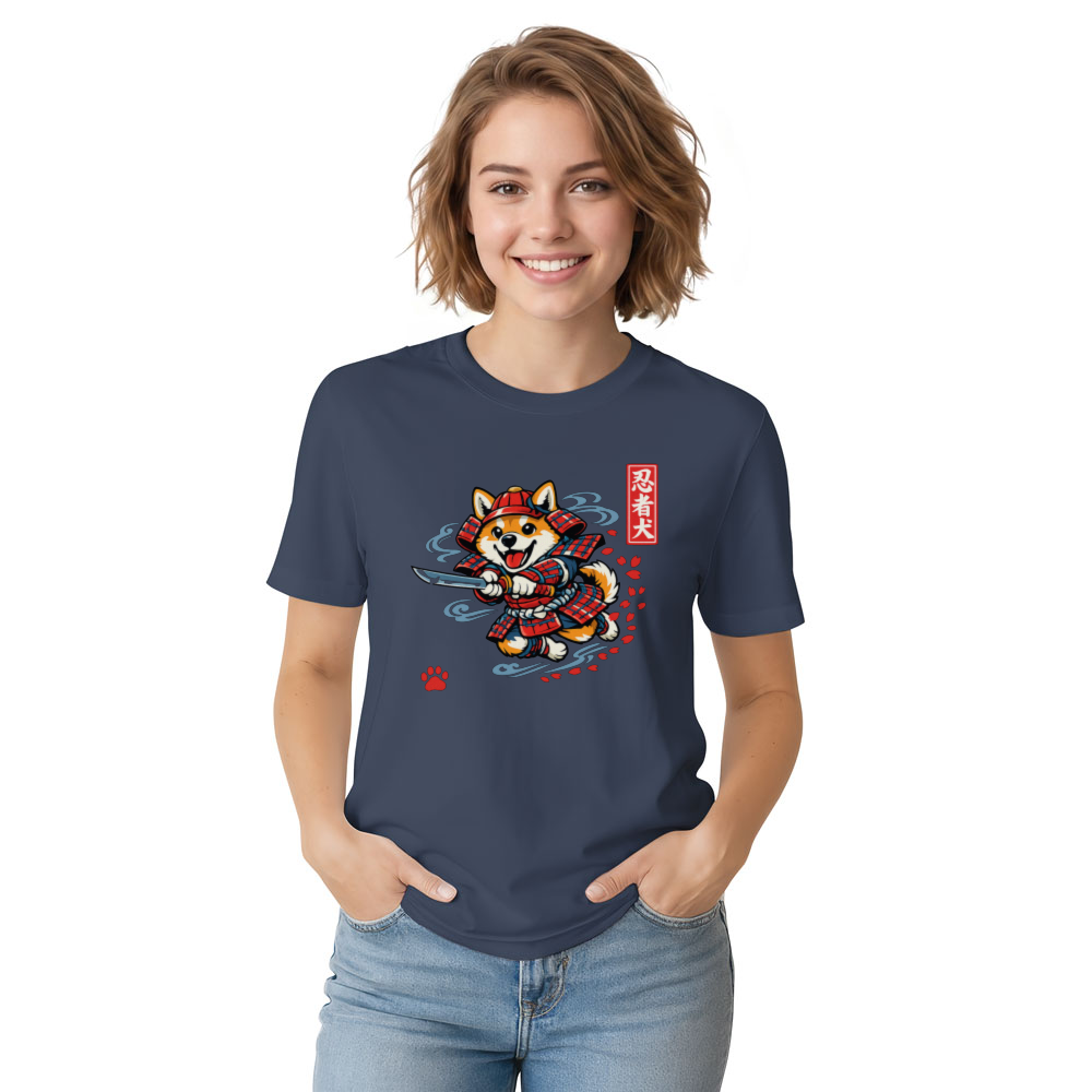 Shiba Samurai T-Shirt - Samurai Art Enthusiasts