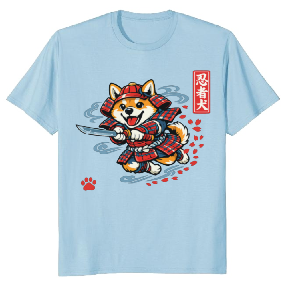 Shiba Samurai T-Shirt - Samurai Art Enthusiasts