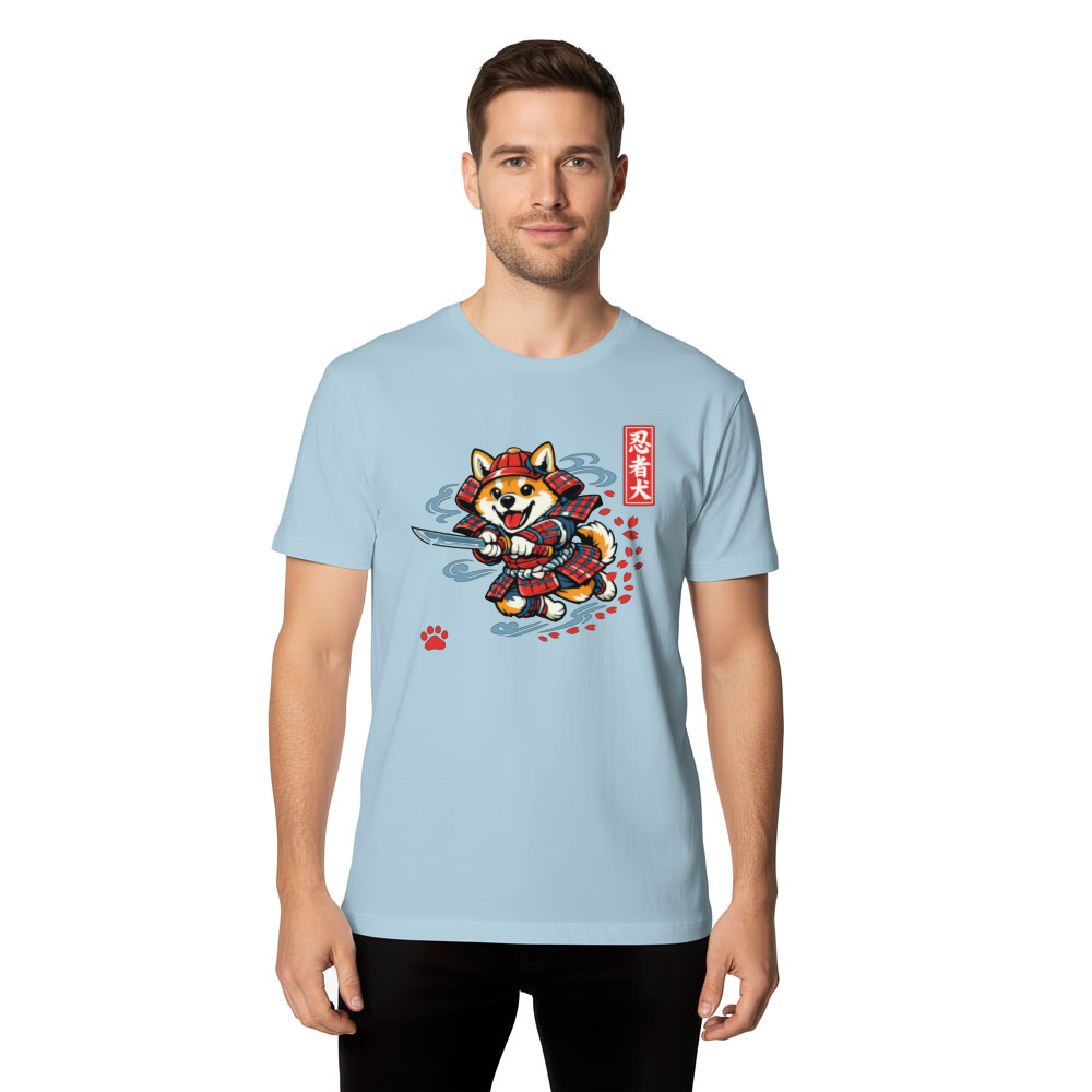Shiba Samurai T-Shirt - Samurai Art Enthusiasts