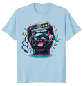 Anime Otaku Cat Neon Rage Quit T-Shirt - Retro Gamers And Anime Fans