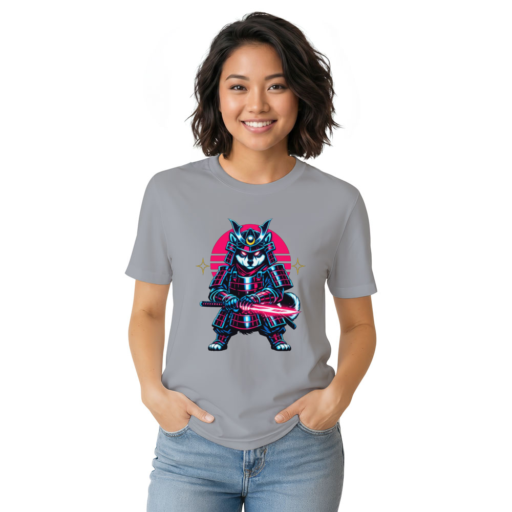 Shiba Samurai Neon Ronin T-Shirt - Gamers And Anime Fans