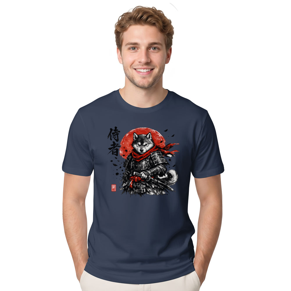 Shiba Samurai T-Shirt - Japanese Streetwear And Cosplay
