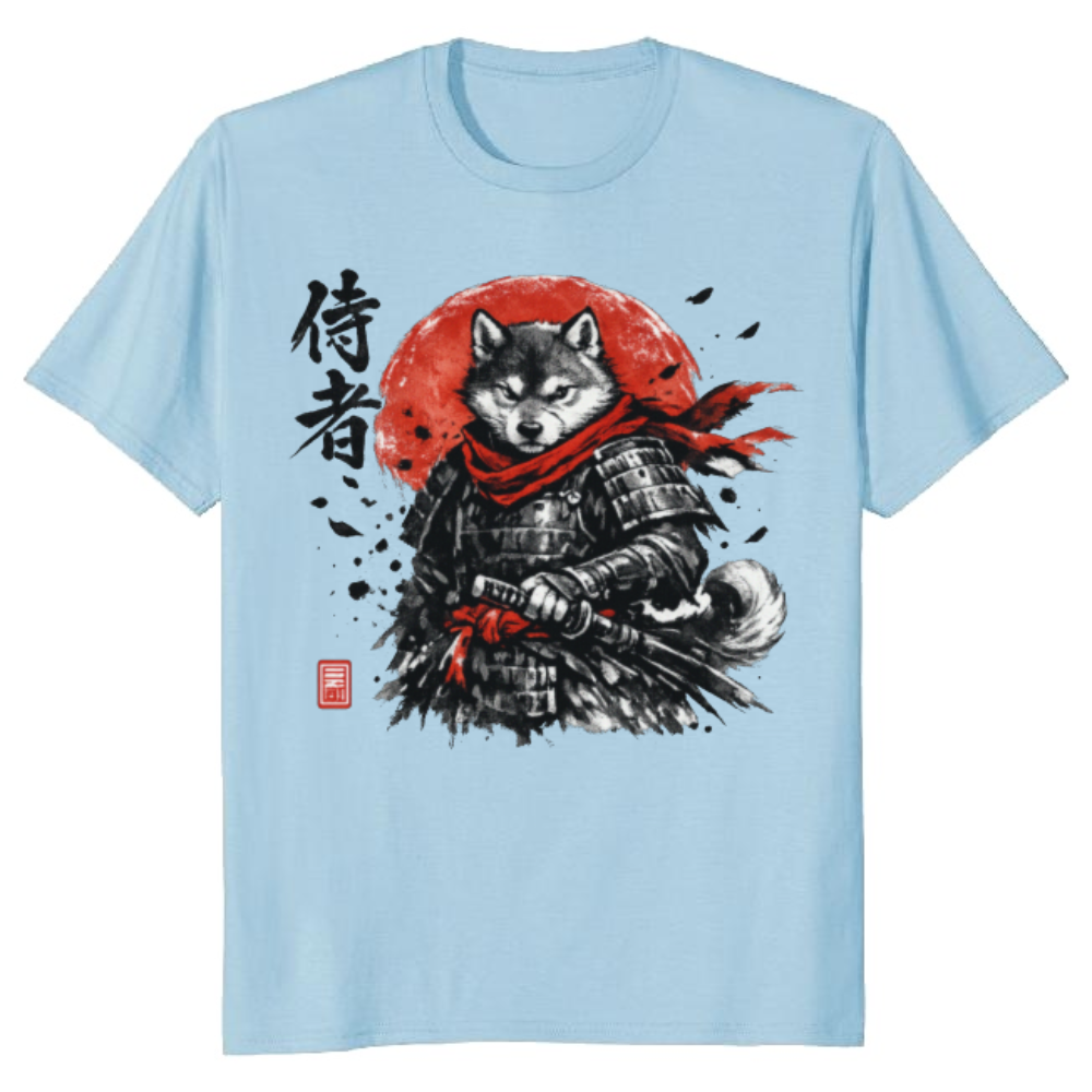 Shiba Samurai T-Shirt - Japanese Streetwear And Cosplay