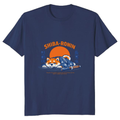 Retro Lazy Shiba Ronin Illustration Graphic T-Shirt