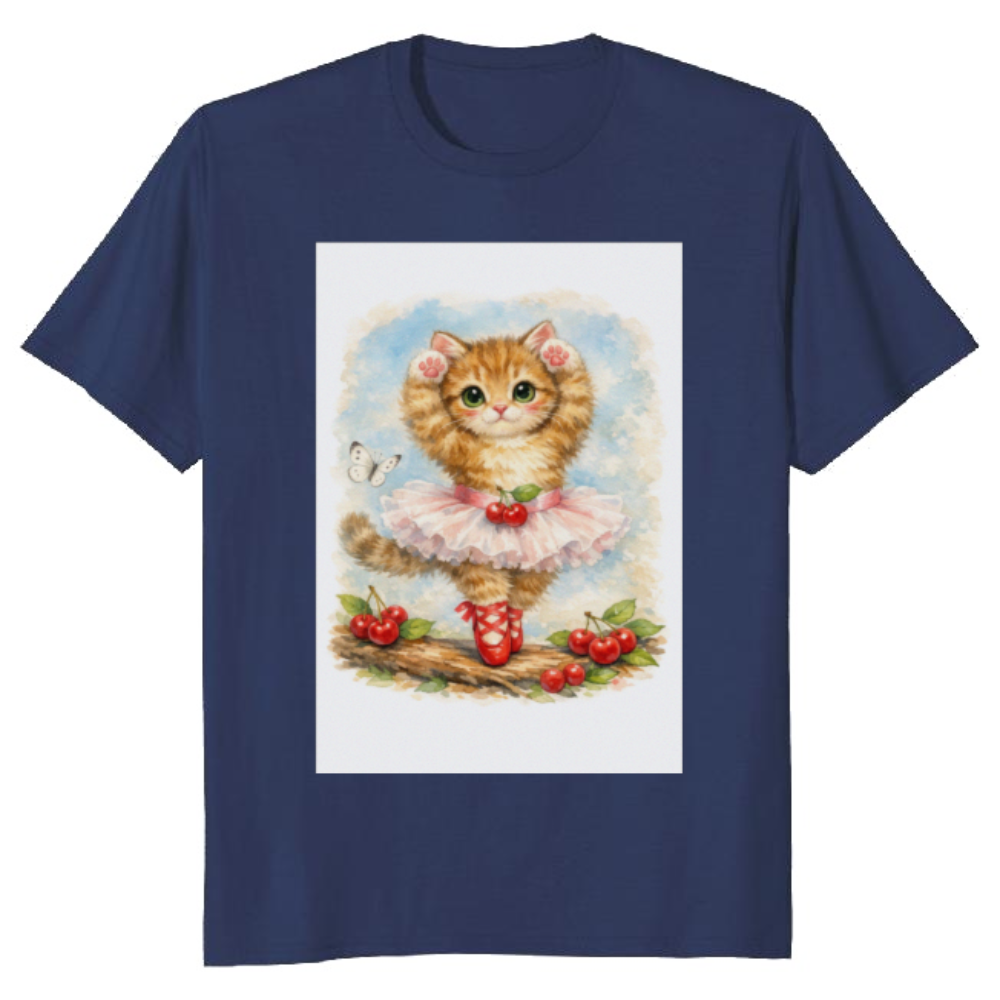 Vintage Kitten Ballerina En Pointe T-Shirt