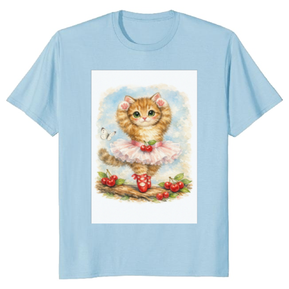 Vintage Kitten Ballerina En Pointe T-Shirt
