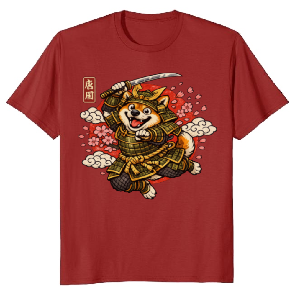 Much Stealth, Very Samurai Vintage Derpy Shiba Sneak Attack T-Shirt