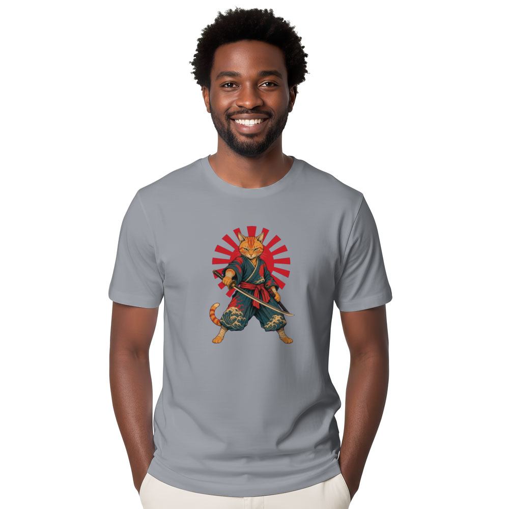 Orange Tabby Cat T-Shirt - Gift for Anime Cat Lovers