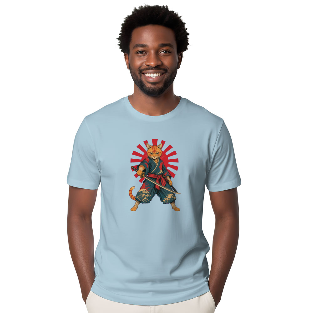 Orange Tabby Cat T-Shirt - Gift for Anime Cat Lovers