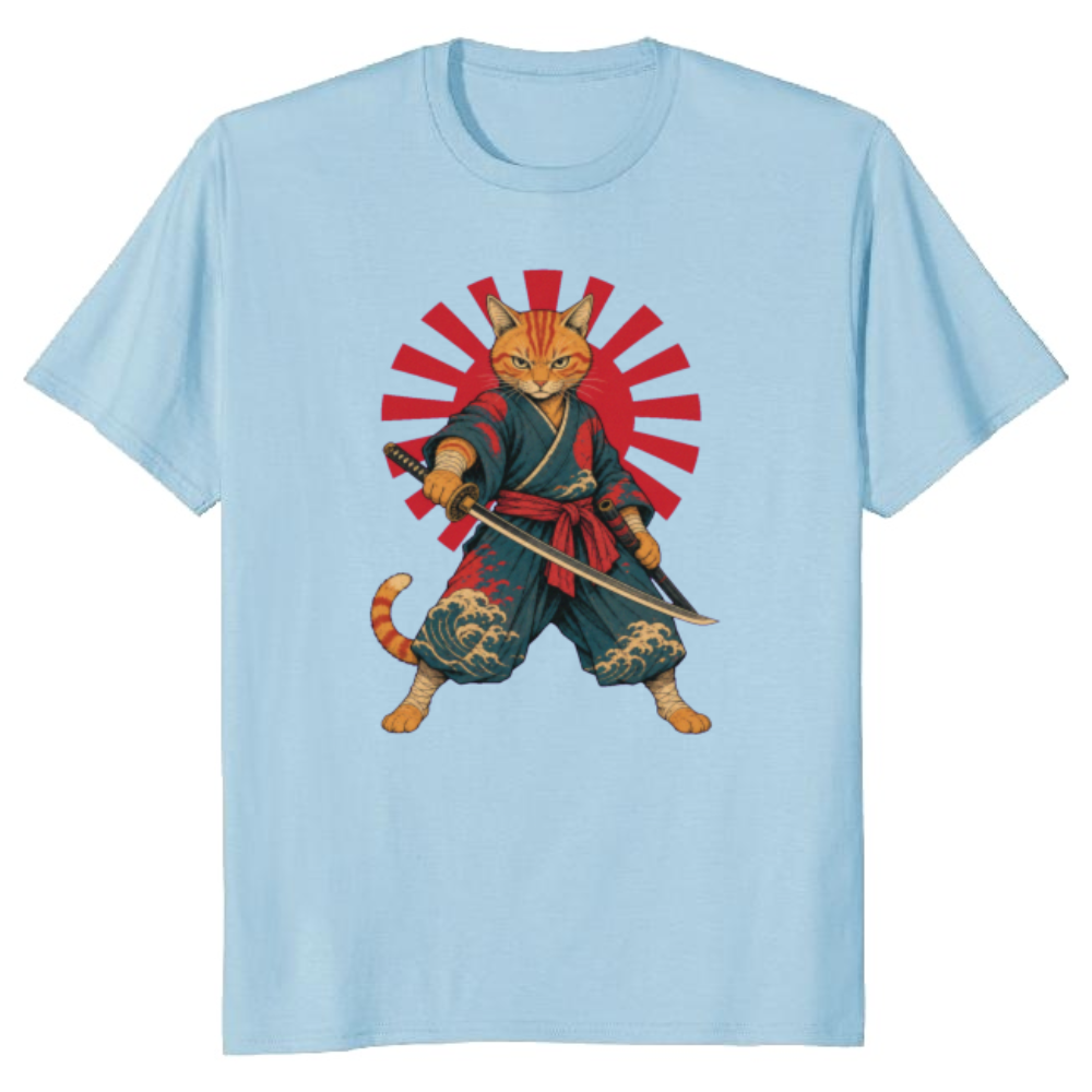 Orange Tabby Cat T-Shirt - Gift for Anime Cat Lovers