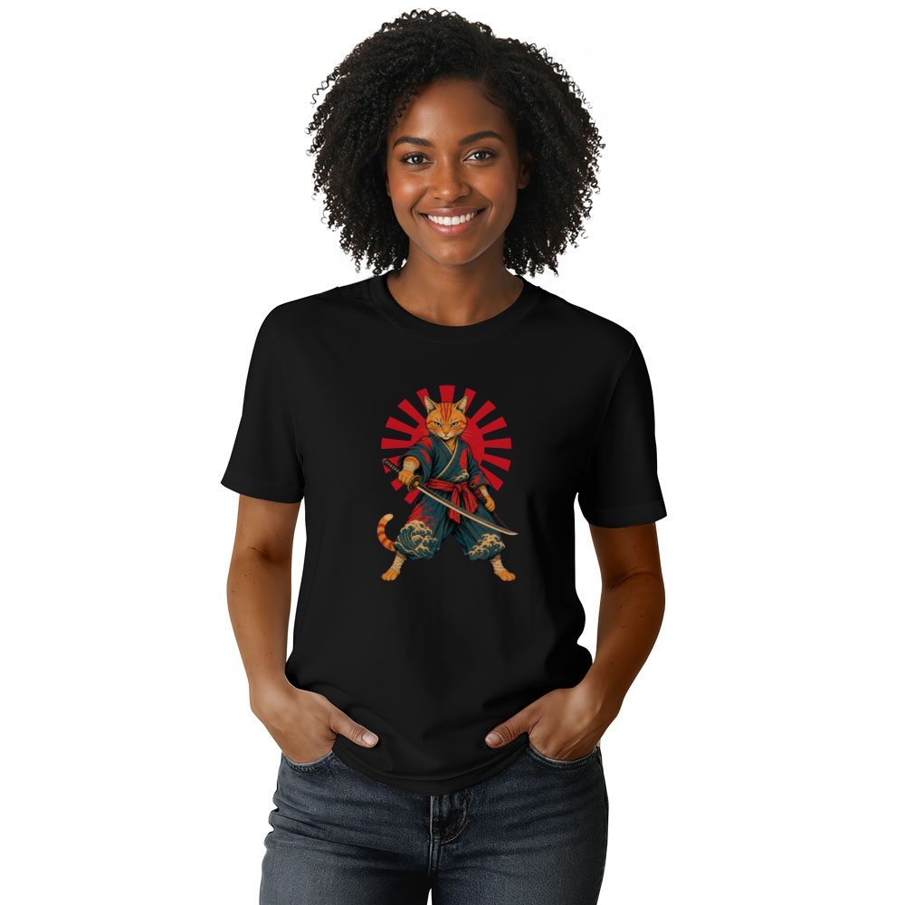 Orange Tabby Cat T-Shirt - Gift for Anime Cat Lovers