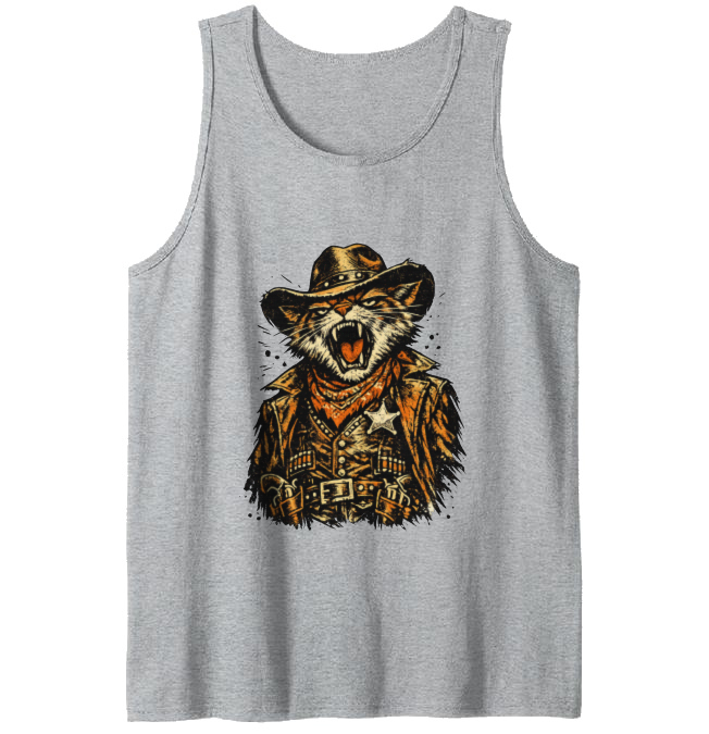 Minimalist Abstract Mark Graphic Tank Top