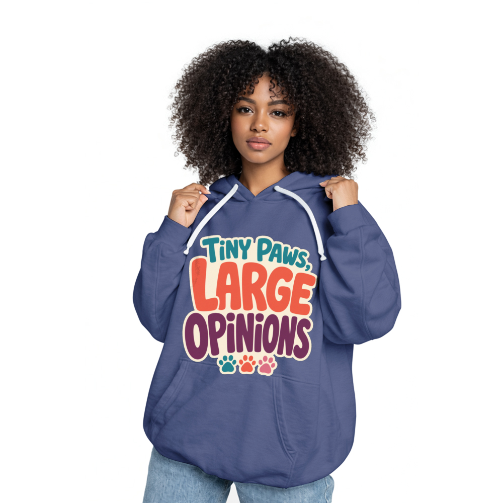 Tiny Paws, Large Opinions Hoodie