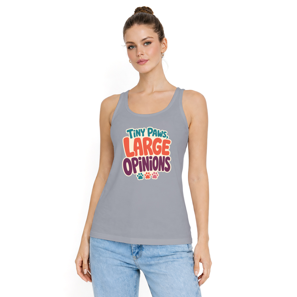 Tiny Paws, Large Opinions Tank Top