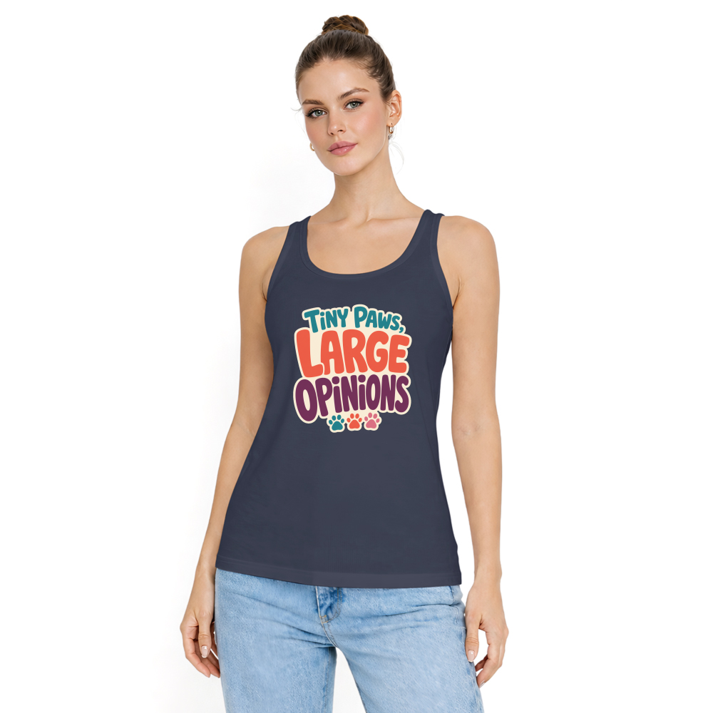 Tiny Paws, Large Opinions Tank Top
